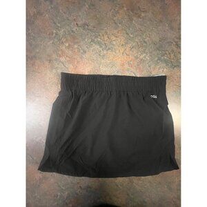 DSG Womens Mid-Rise Stride Skort Moisture Wicking Built-In Short Small Pure Blac